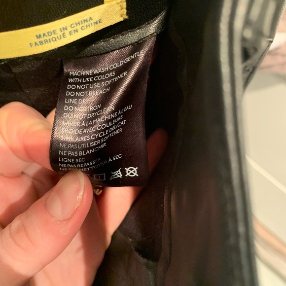 Anthropologie Colette cropped wide leg faux leather pants size 25. - Picture 5 of 6